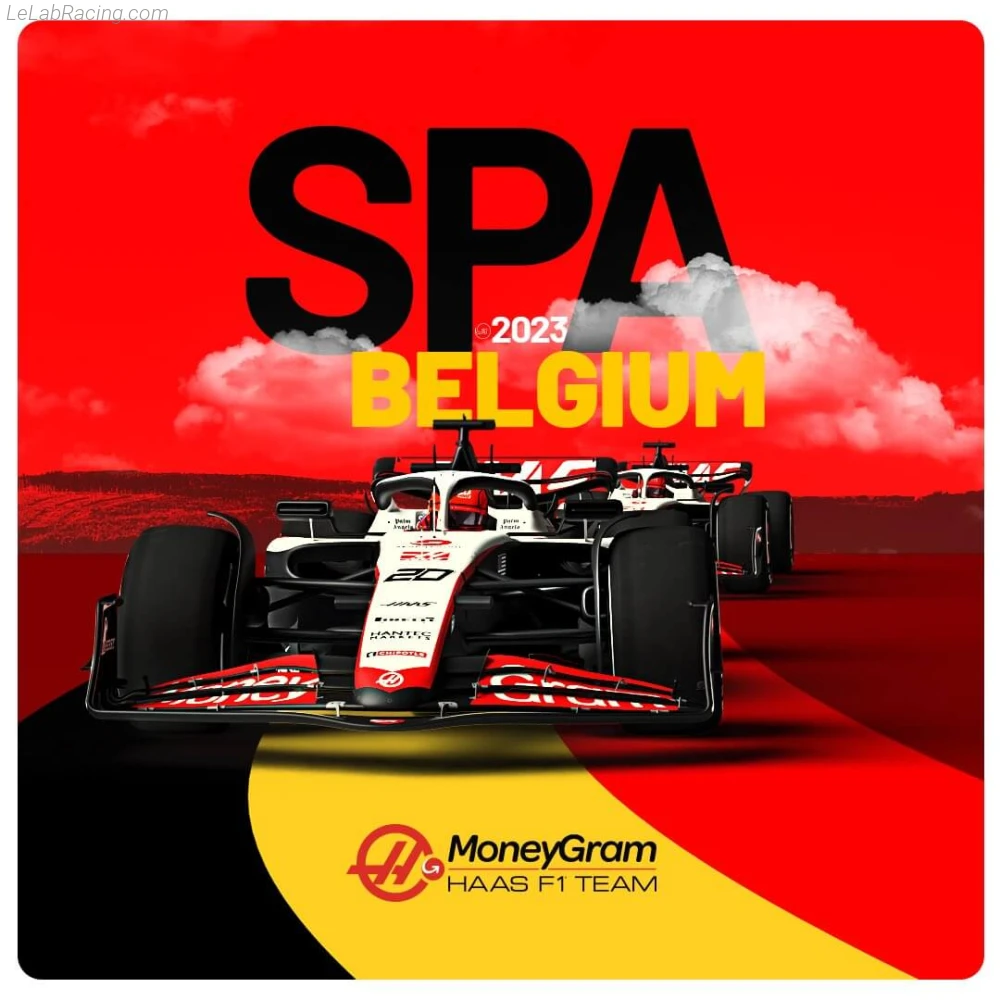 Poster équipe Grand Prix automobile de Belgique 2023
