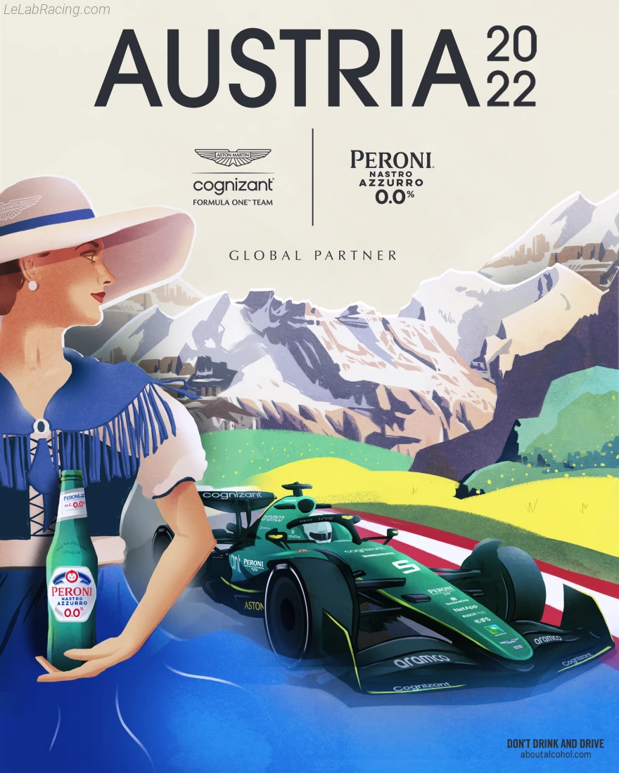 Poster équipe Grand Prix automobile d'Autriche 2022