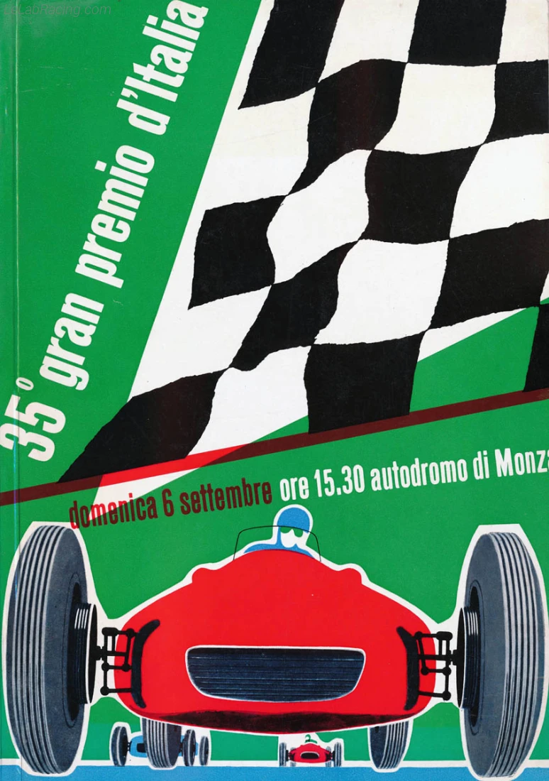 Poster d'un grand prix de la saison de F1 1964