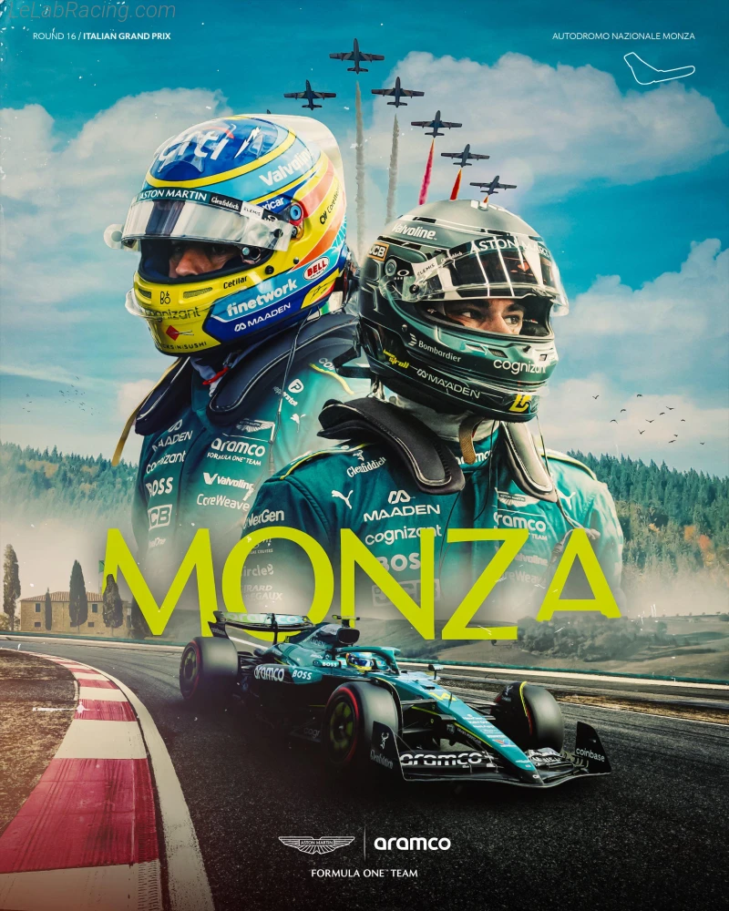 Poster équipe Grand Prix automobile d'Italie 2025