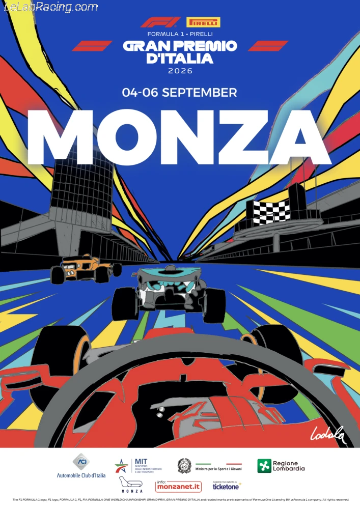Poster d'un grand prix de la saison de F1 2026