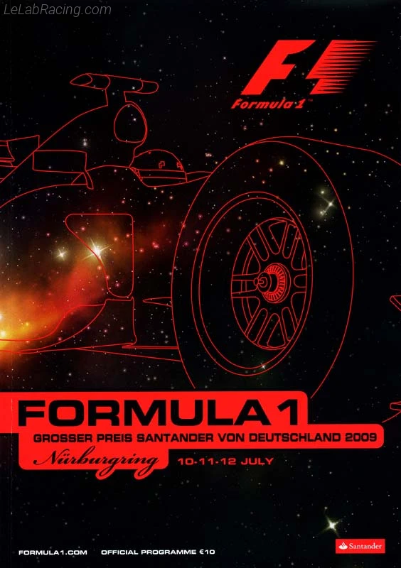 Poster d'un grand prix de la saison de F1 2009