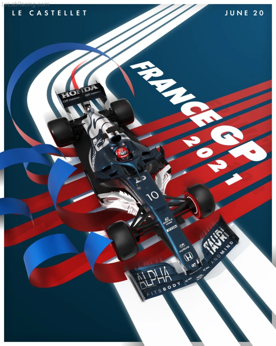 Poster équipe Grand Prix automobile de France 2021