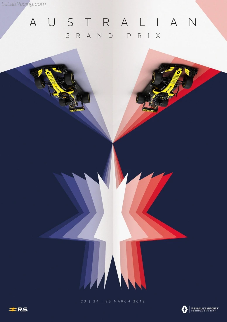 Poster équipe Grand Prix automobile d'Australie 2018