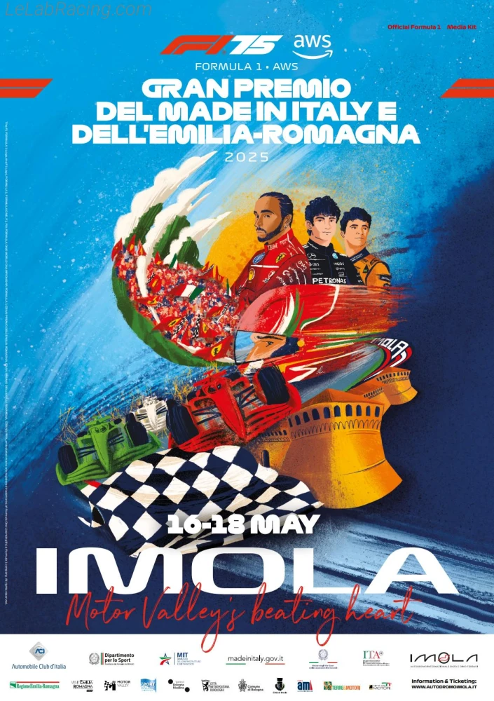 Poster d'un grand prix de la saison de F1 2025