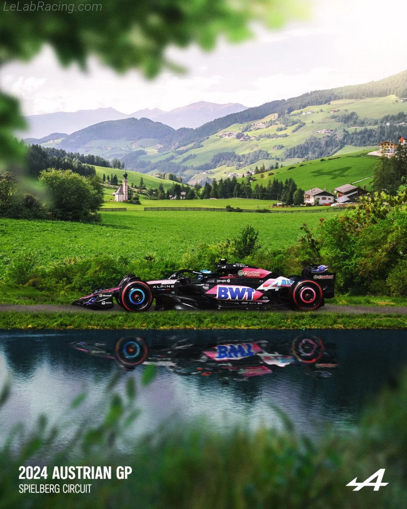 Poster équipe Grand Prix automobile d'Autriche 2024