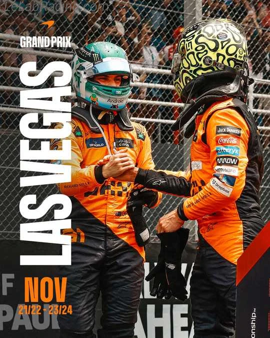 Poster équipe Grand Prix automobile de Las Vegas 2024