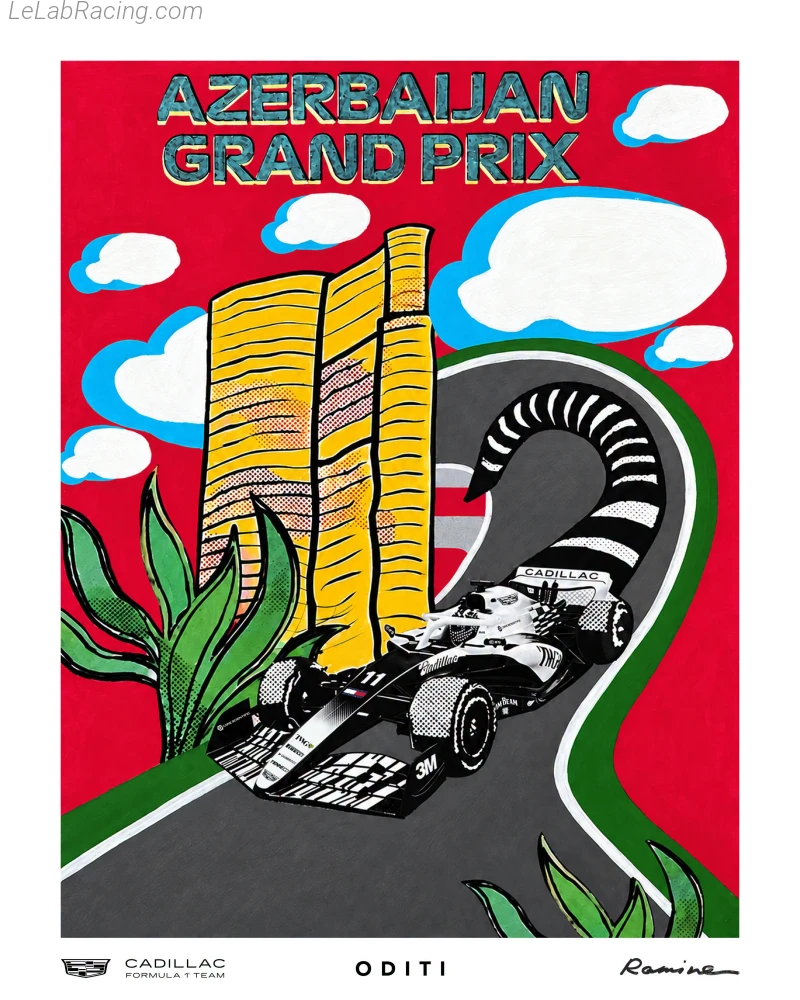 Poster équipe Grand Prix automobile d'Azerbaïdjan 2026