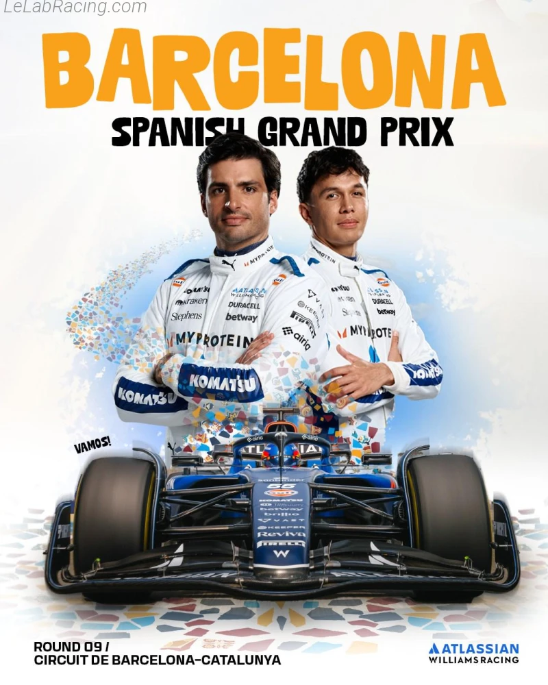 Poster équipe Grand Prix automobile d'Espagne 2025