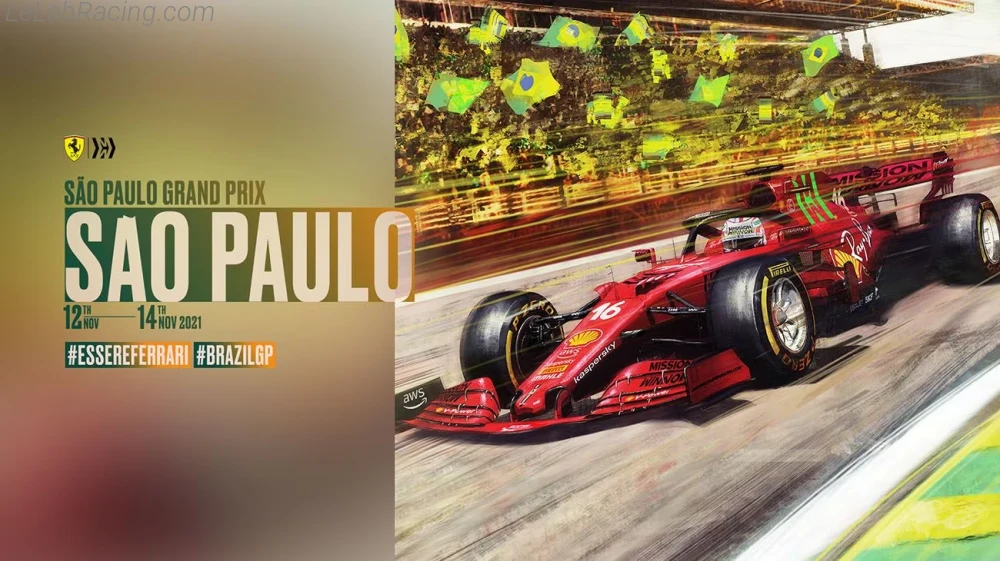 Poster équipe Grand Prix automobile de São Paulo 2021