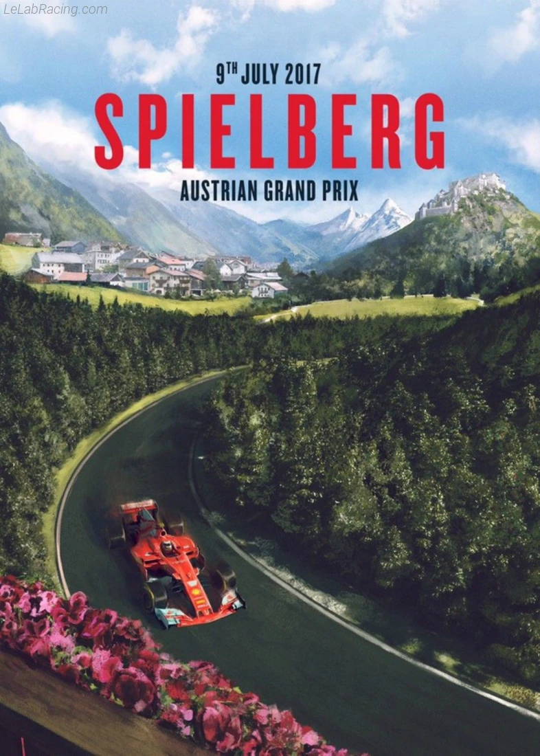 Poster équipe Grand Prix automobile d'Autriche 2017
