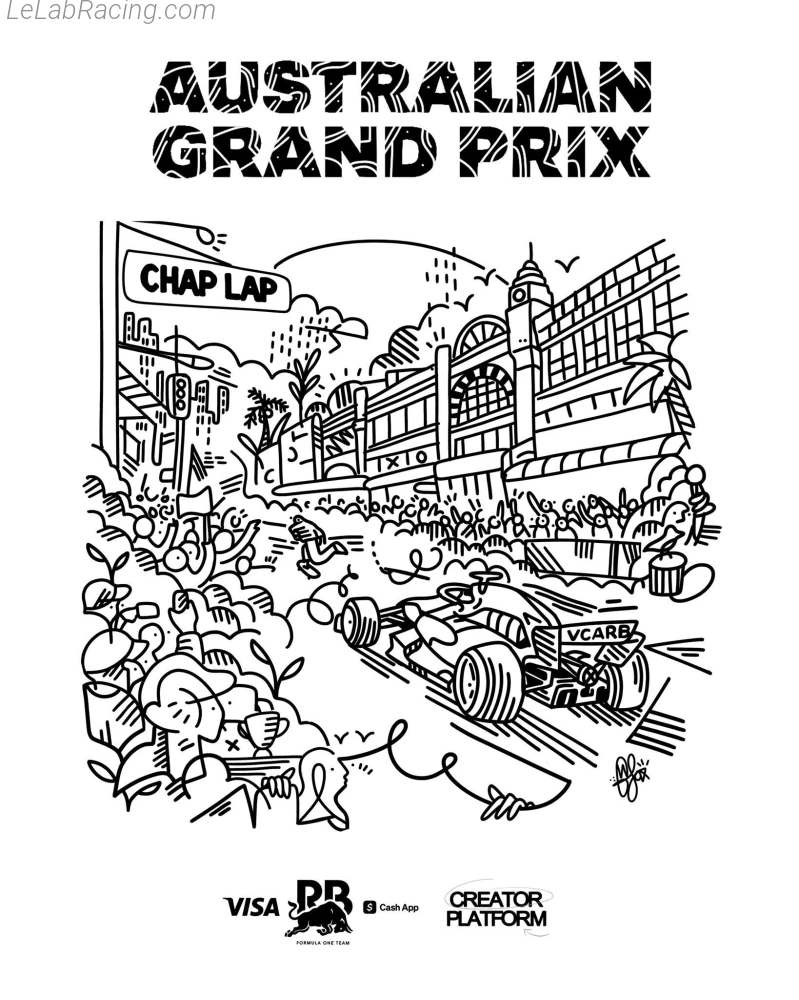 Poster équipe Grand Prix automobile d'Australie 2026