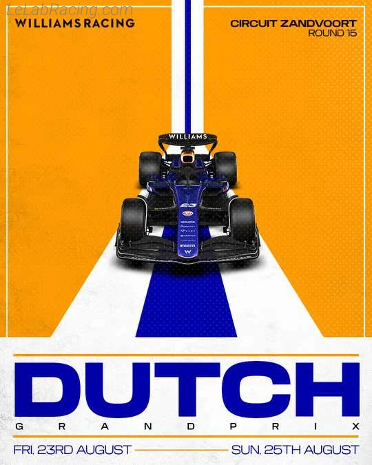 Poster équipe Grand Prix automobile des Pays-Bas 2024