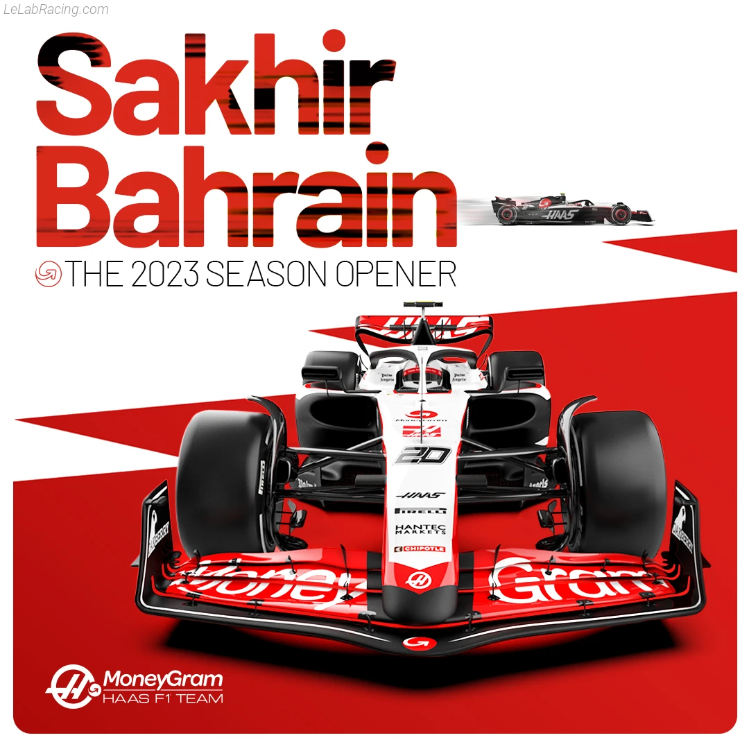 Poster équipe Grand Prix automobile de Bahreïn 2023