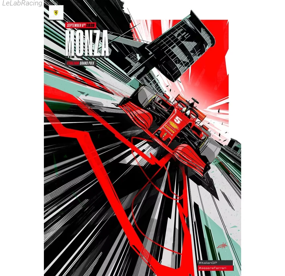 Poster équipe Grand Prix automobile d'Italie 2020