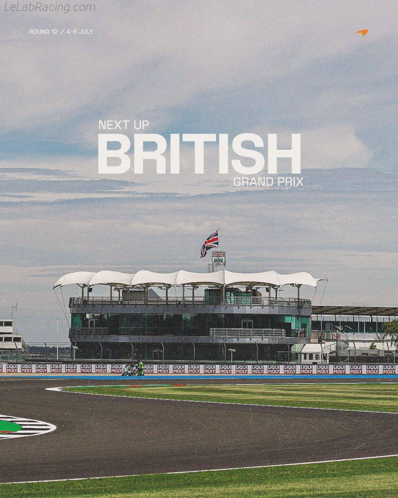 Poster équipe Grand Prix automobile de Grande-Bretagne 2025