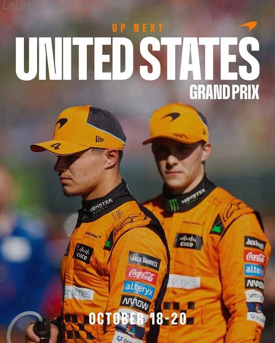 Poster équipe Grand Prix automobile des États-Unis 2024