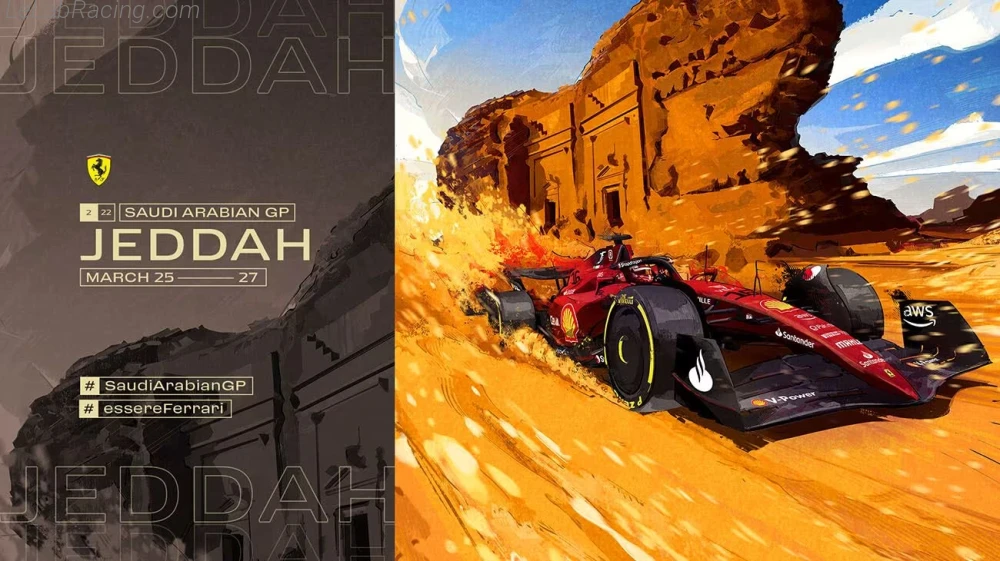 Poster équipe Grand Prix automobile d'Arabie saoudite 2022