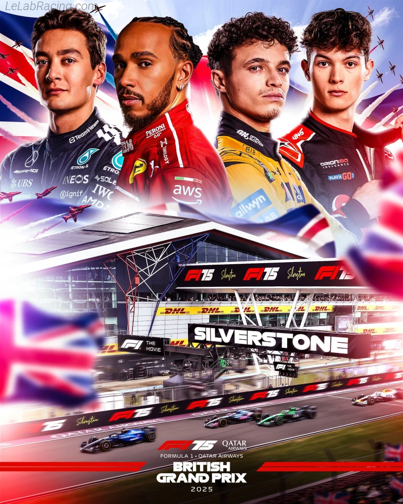 Poster d'un grand prix de la saison de F1 2025