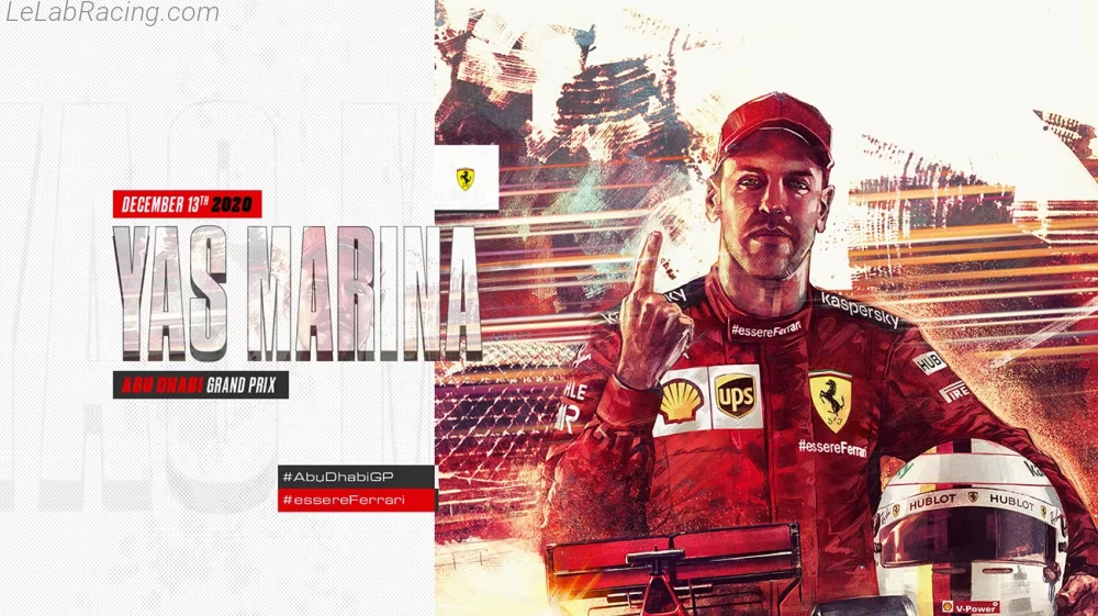 Poster équipe Grand Prix automobile d'Abou Dabi 2020