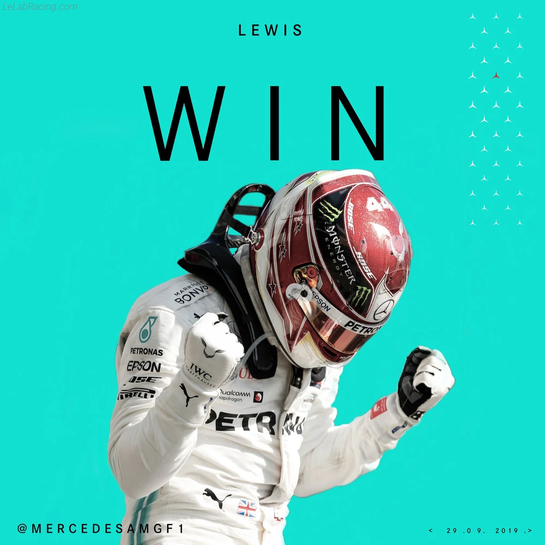 Poster équipe Grand Prix automobile de Russie 2019