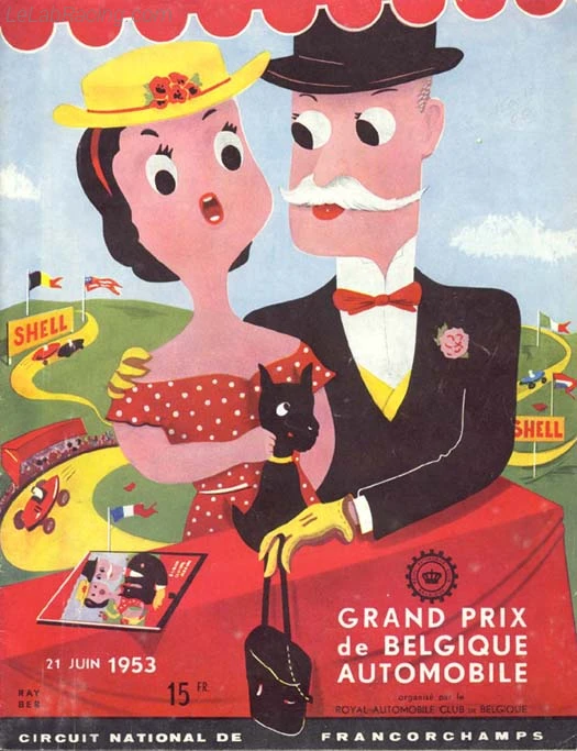 Poster d'un grand prix de la saison de F1 1953