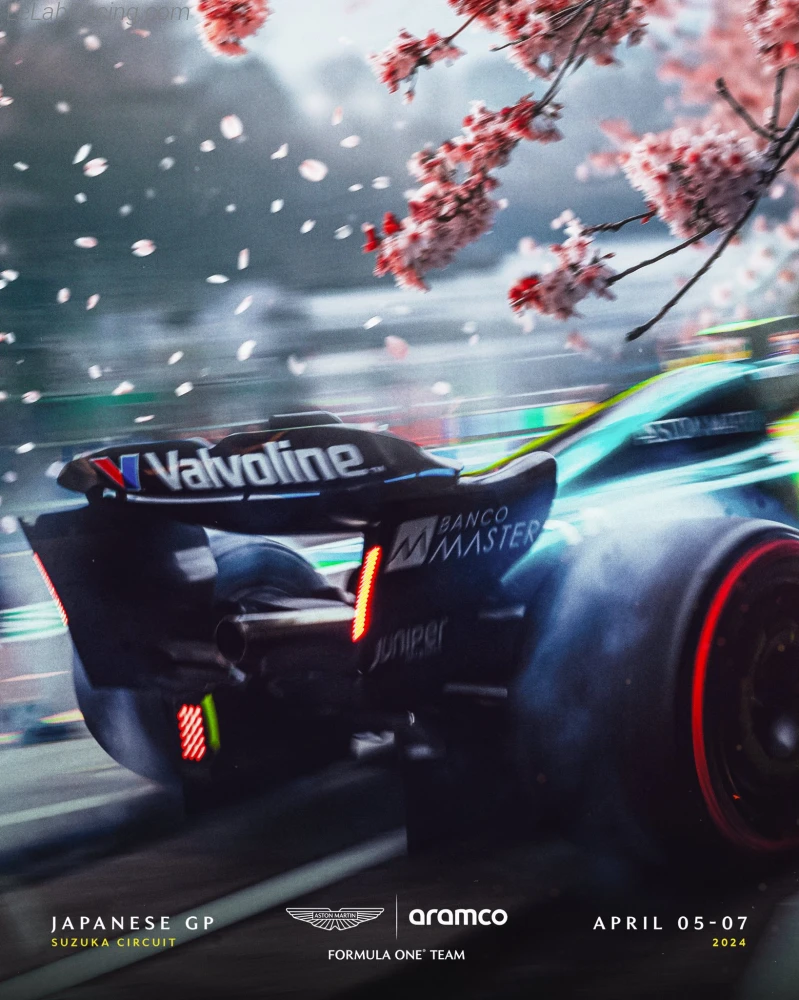 Poster équipe Grand Prix automobile du Japon 2024