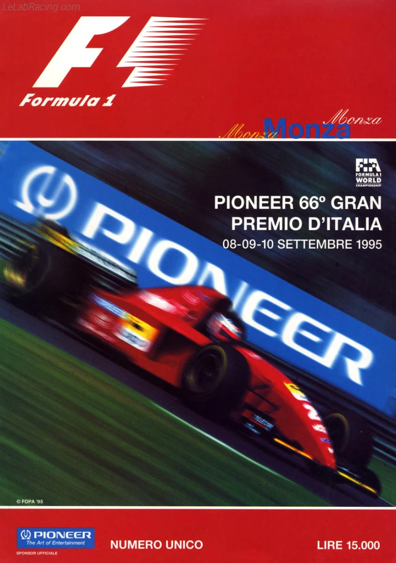 Poster d'un grand prix de la saison de F1 1995