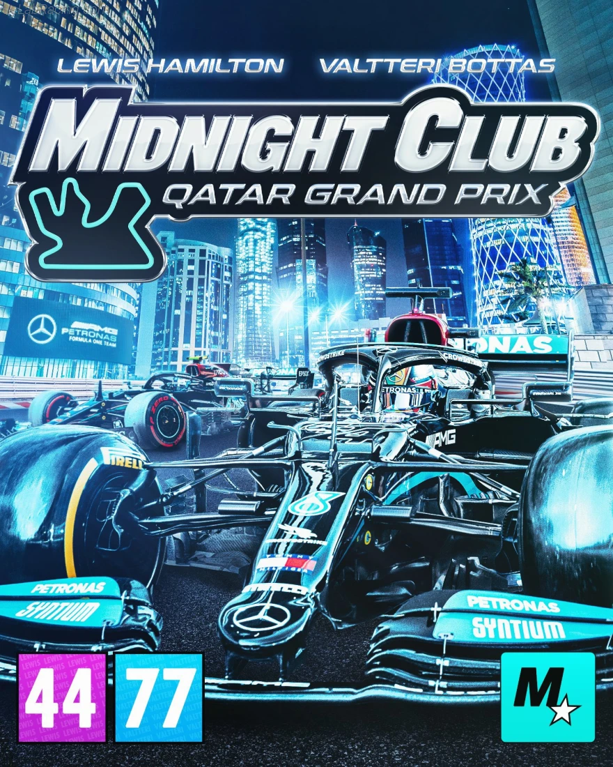 Poster équipe Grand Prix automobile du Qatar 2021