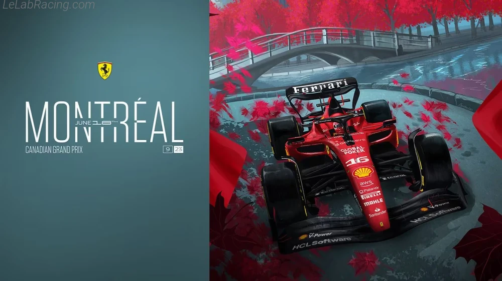 Poster équipe Grand Prix automobile du Canada 2023