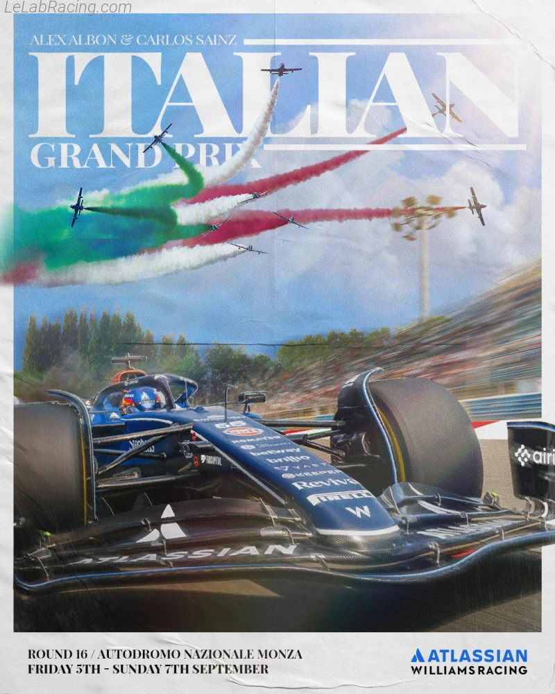 Poster équipe Grand Prix automobile d'Italie 2025