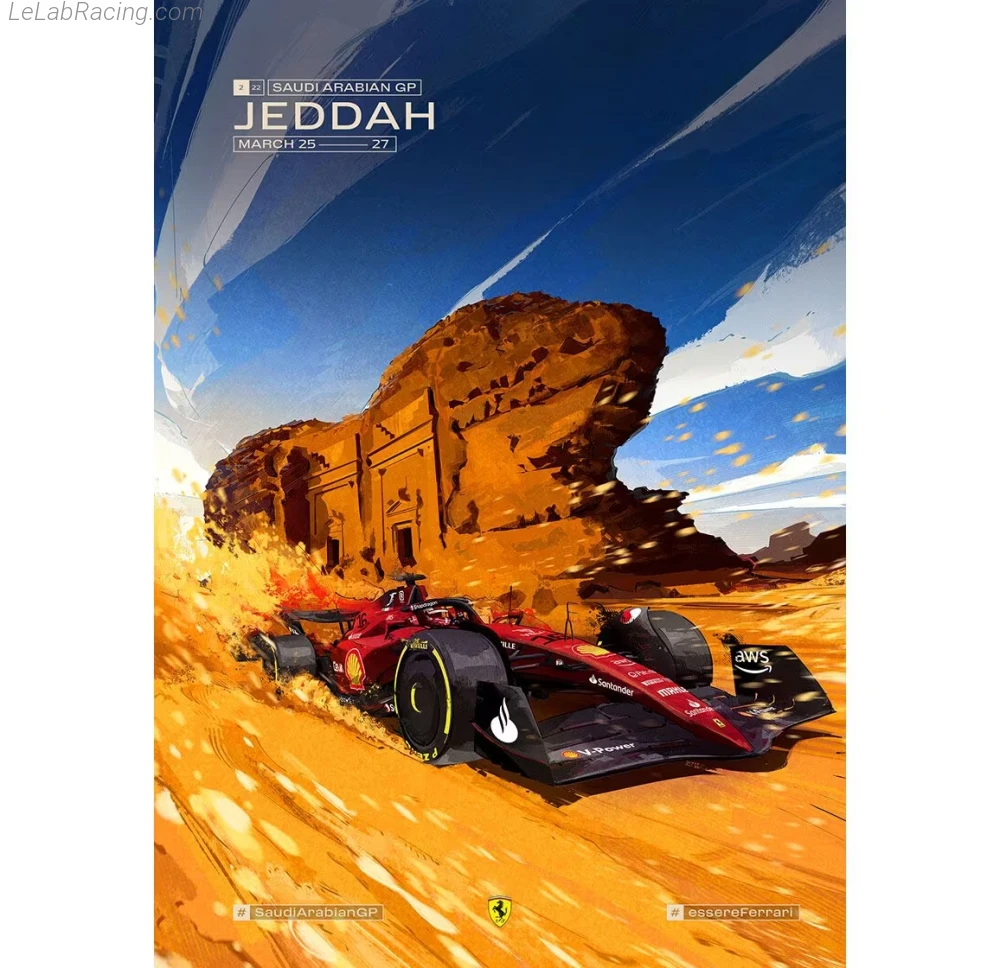 Poster équipe Grand Prix automobile d'Arabie saoudite 2022