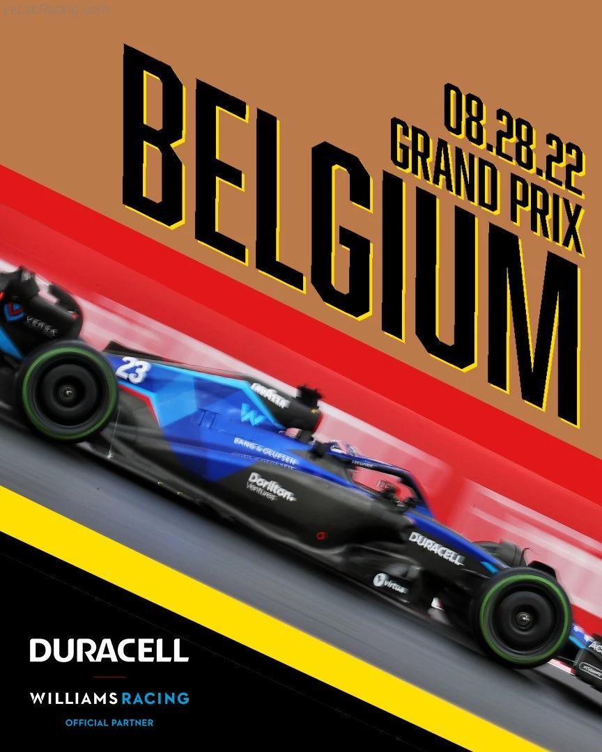 Poster équipe Grand Prix automobile de Belgique 2022