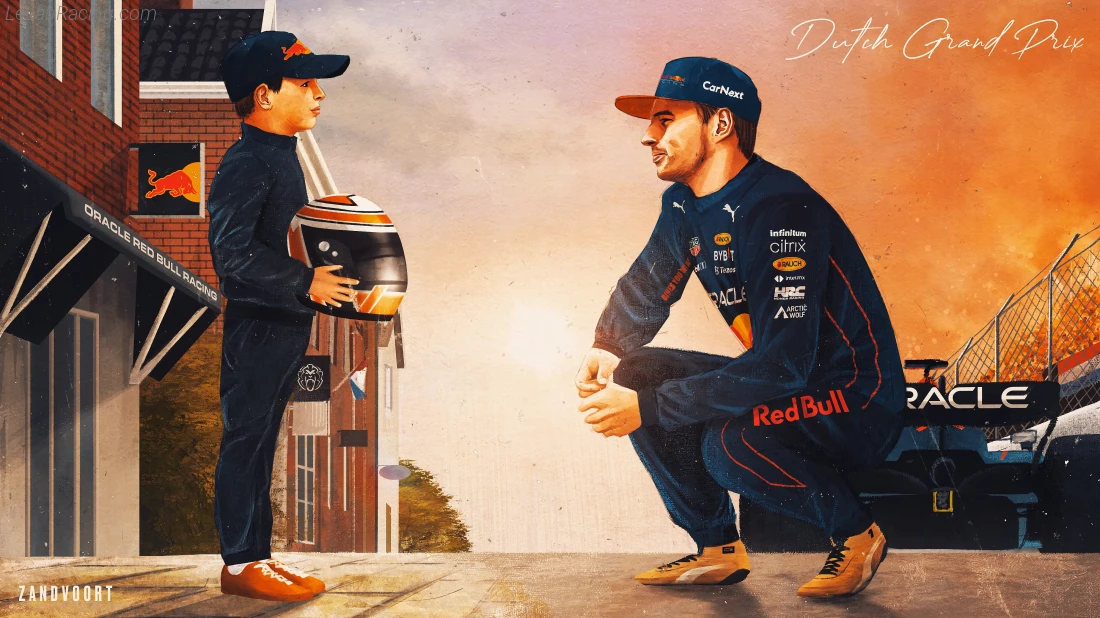 Poster équipe Grand Prix automobile des Pays-Bas 2022
