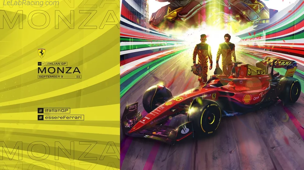 Poster équipe Grand Prix automobile d'Italie 2022