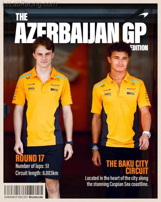 Poster équipe Grand Prix automobile d'Azerbaïdjan 2024