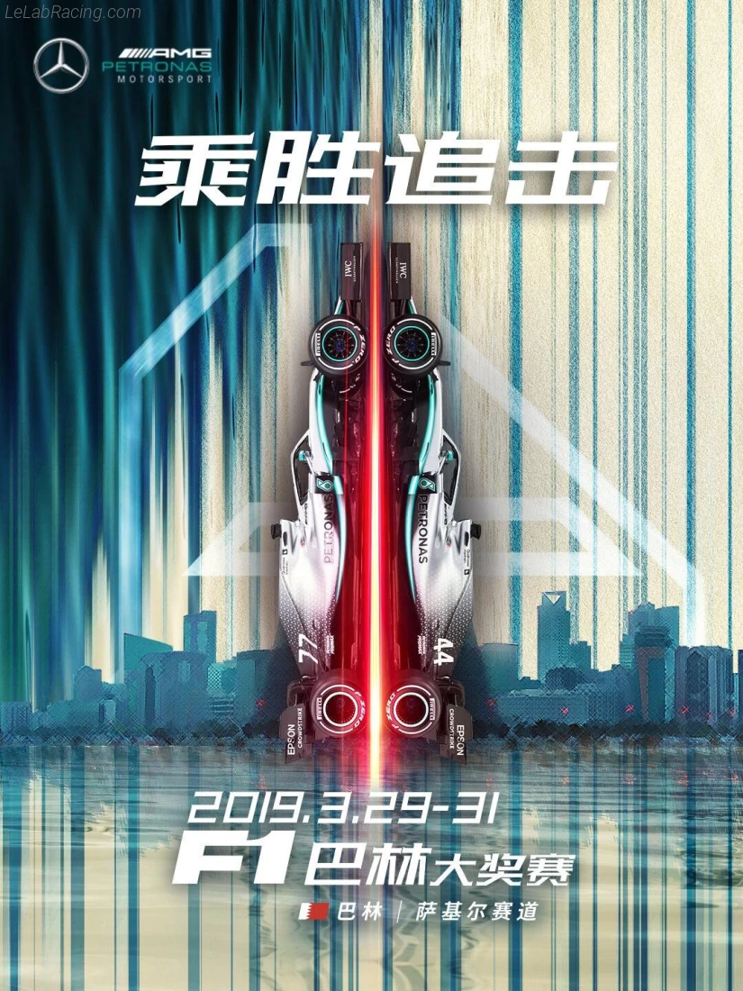 Poster équipe Grand Prix automobile de Chine 2019