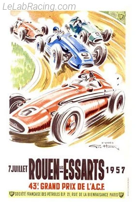 Poster d'un grand prix de la saison de F1 1957