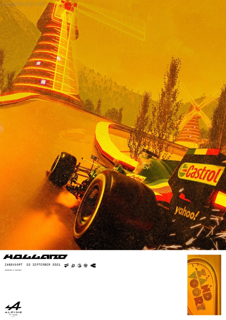 Poster équipe Grand Prix automobile des Pays-Bas 2021