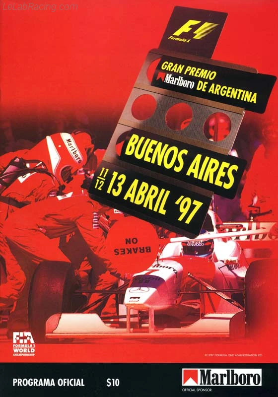 Poster d'un grand prix de la saison de F1 1997
