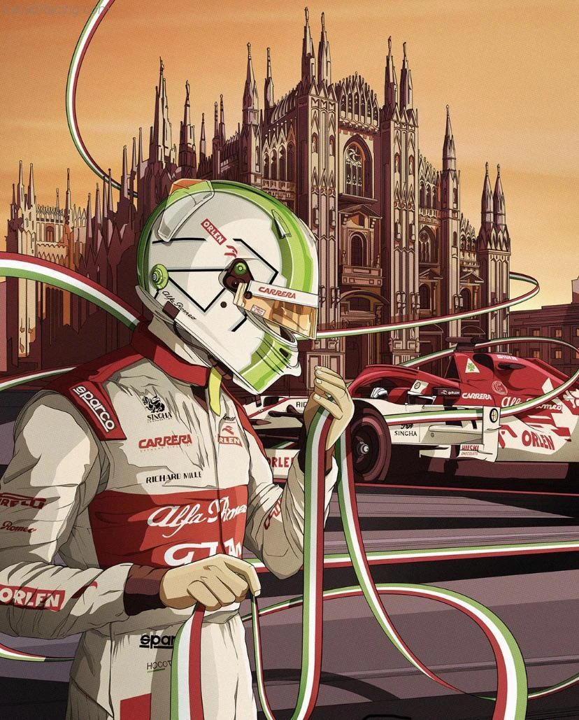 Poster équipe Grand Prix automobile d'Italie 2020