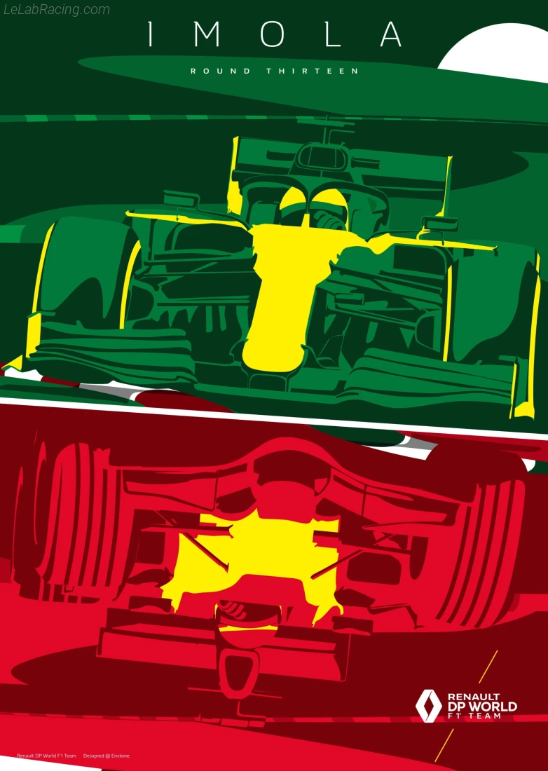 Poster équipe Grand Prix automobile d'Émilie-Romagne 2020