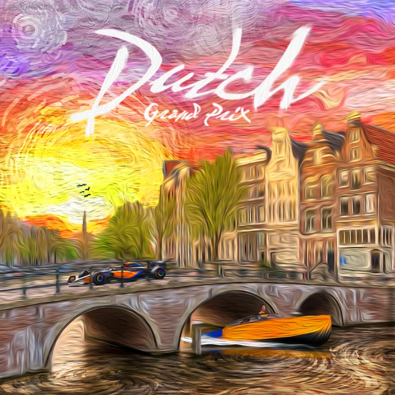 Poster équipe Grand Prix automobile des Pays-Bas 2022