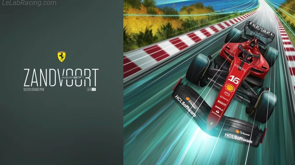 Poster équipe Grand Prix automobile des Pays-Bas 2023