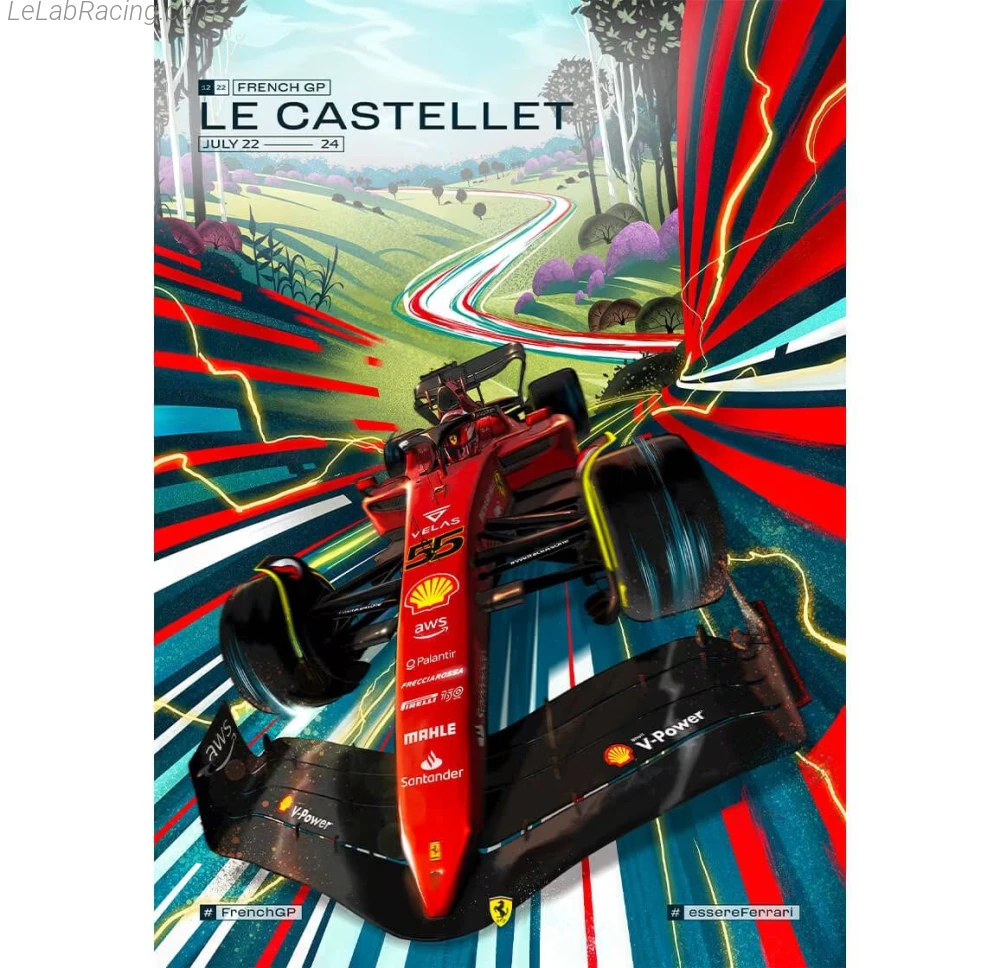 Poster équipe Grand Prix automobile de France 2022
