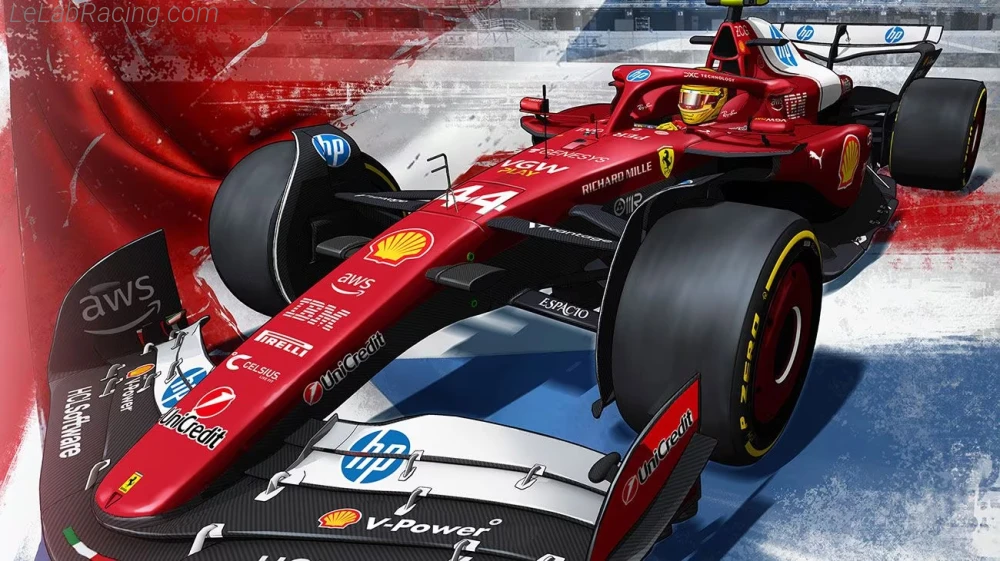 Poster équipe Grand Prix automobile de Grande-Bretagne 2025