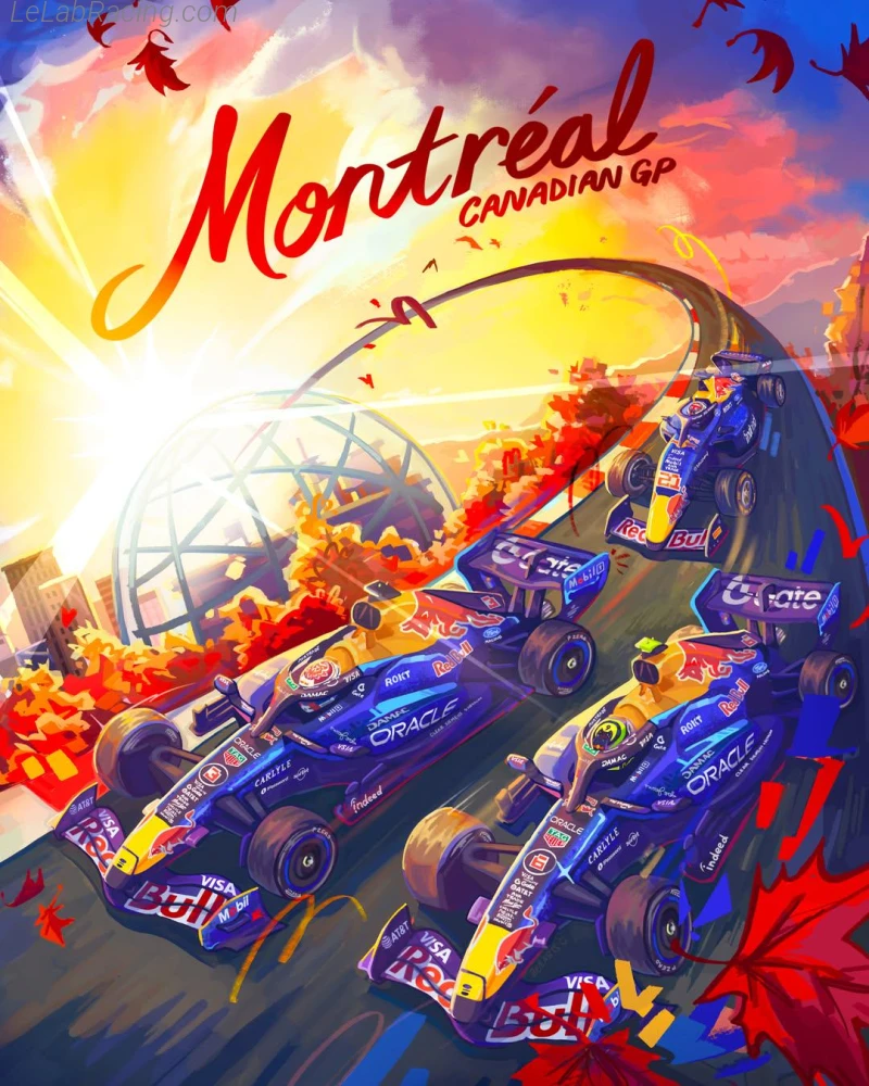 Poster équipe Grand Prix automobile du Canada 2026