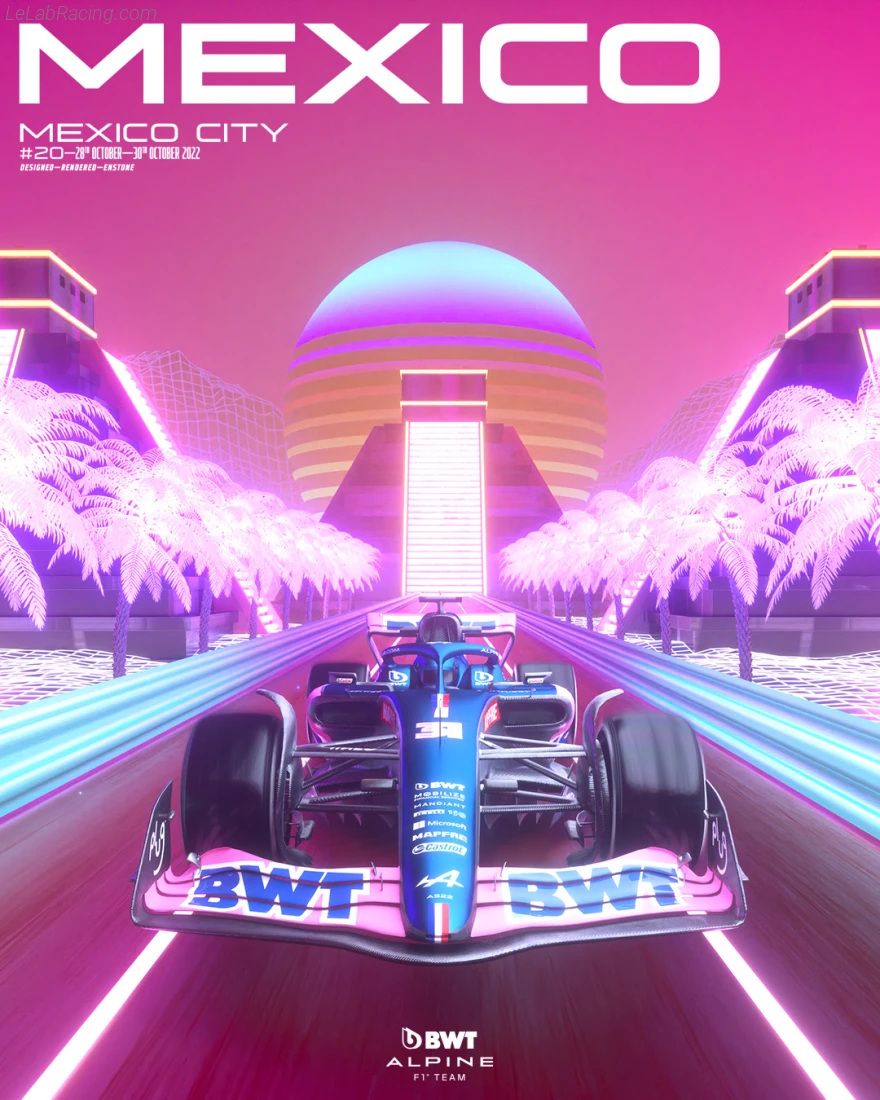 Poster équipe Mexico City Grand Prix