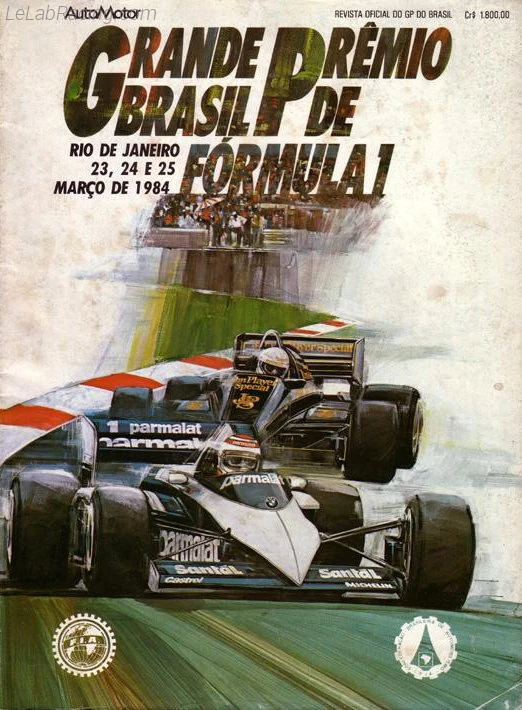 Poster d'un grand prix de la saison de F1 1984