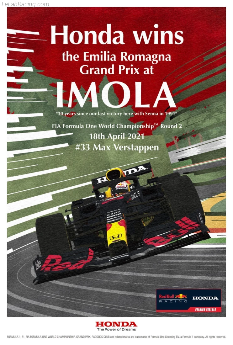 Poster équipe Grand Prix automobile d'Italie 2021